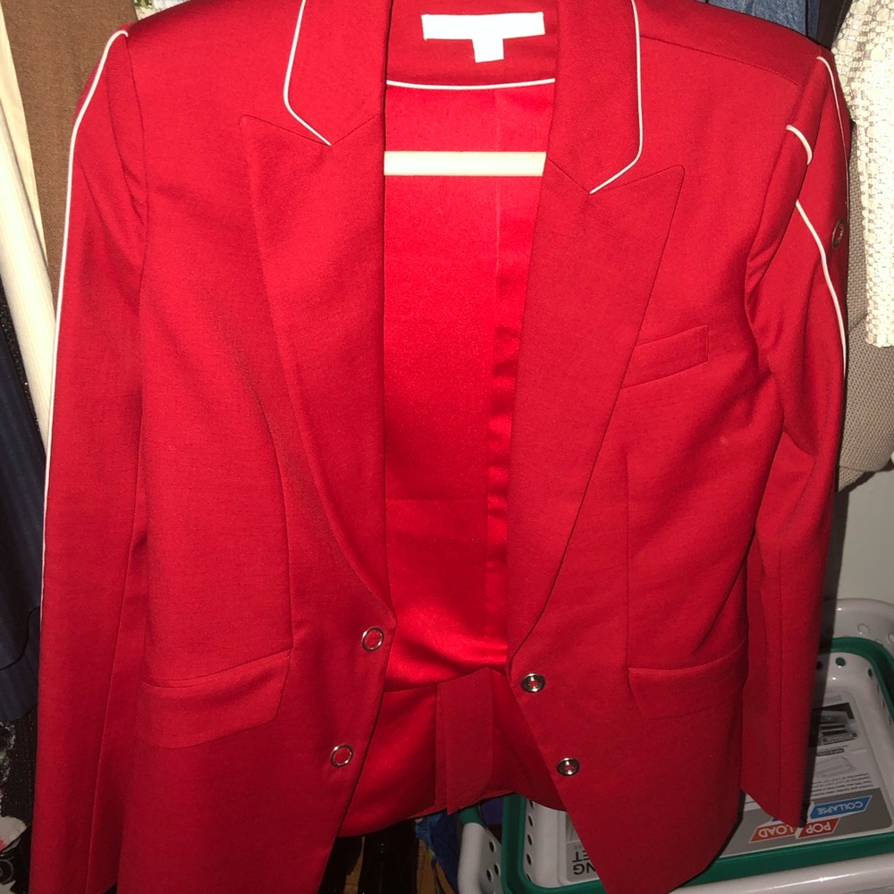 Jonathan Simkhai Embellished Wool-Blend Blazer.